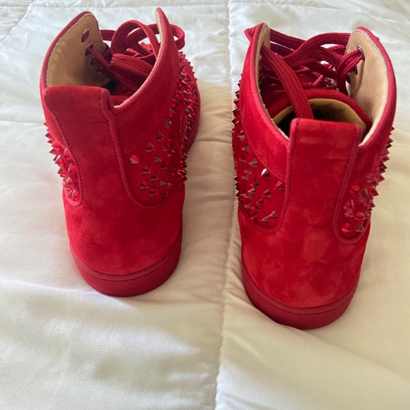 Christian Louboutin Louis Spikes Krystal Sneakers - Picture 2 of 5